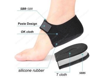 Listing 4 of 9 for Gel Heel Cup Insoles For Heel Pain Relief Non-Slip