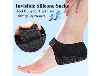 Listing 6 of 9 for Gel Heel Cup Insoles For Heel Pain Relief Non-Slip
