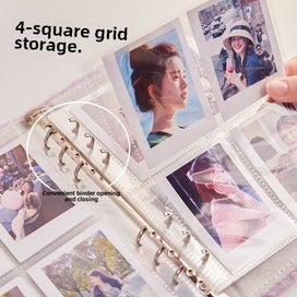 Listing 7 of 9 for 4 Grid Loose-Leaf Album For Girl Love Bean Card Storage