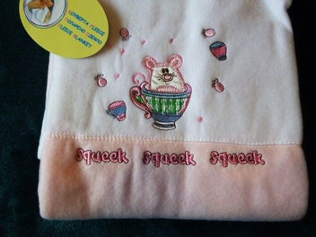 Listing 2 of 2 for NEW = PINK WRAP " SQUEEK SQUEEK SQUEEK, MOUSE IN THE CUP" (75CM X 100CM)