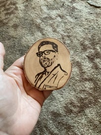 Listing 5 of 10 for Wood-Etched portraits - Louden Swain (band portraits)