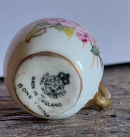 Listing 4 of 4 for A 1951 Royal Worcester miniature flat-back jug signed by Kitty Blake