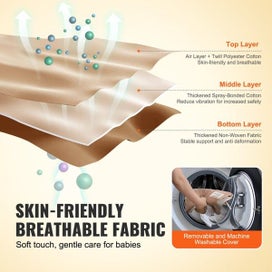 Listing 4 of 11 for New Baby Bouncer Folding Bouncer Seat Chair for Babies with 2 Reclining Angles