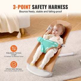 Listing 5 of 11 for New Baby Bouncer Folding Bouncer Seat Chair for Babies with 2 Reclining Angles