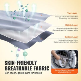 Listing 4 of 11 for New Baby Bouncer Folding Bouncer Seat Chair for Babies 0-9 Months with Toy Bar