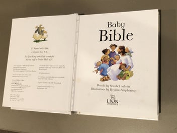 Listing 9 of 9 for LION BABY'S TINY BIBLE RETOLD BY SARAH TOULMIN ILLUSTR KRISTINA STEPHENSON HB