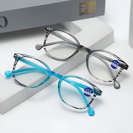 Listing 3 of 3 for 3Pcs Blue Light Glasses,Trendy Fashion Design Blue Light Glasses,Spring Hinge