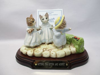 Listing 1 of 11 for MO 7196 - Mittens, Tom Kitten and Moppet - Beswick Beatrix Potter Figure