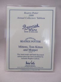 Listing 3 of 11 for MO 7196 - Mittens, Tom Kitten and Moppet - Beswick Beatrix Potter Figure