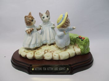 Listing 11 of 11 for MO 7196 - Mittens, Tom Kitten and Moppet - Beswick Beatrix Potter Figure
