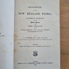 Listing 6 of 17 for Hooker's Handbook of the New Zealand Flora 1864/1867 – Reeve & Co London