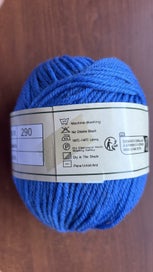 Listing 6 of 6 for ** NEW ** HAND-KNITTED MERINO BLUE BASSINET BLANKET