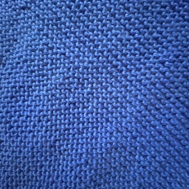 Listing 2 of 6 for ** NEW ** HAND-KNITTED MERINO BLUE BASSINET BLANKET