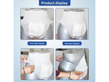 Listing 4 of 8 for Adult Pull-Up Breathable Thin Economical Incontinence Diapers For Elderly