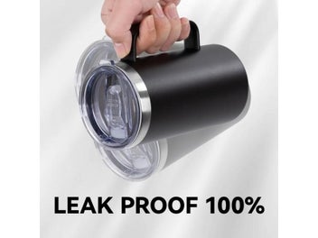 Listing 4 of 9 for 24oz Stainless Steel Insulated Travel Coffee Mug With Lid And Handle