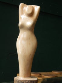 Listing 2 of 13 for `Couture' - a Hand-Carved Wooden Figurine