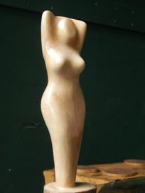 Listing 3 of 13 for `Couture' - a Hand-Carved Wooden Figurine