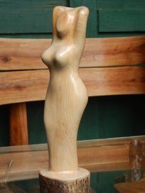 Listing 6 of 13 for `Couture' - a Hand-Carved Wooden Figurine