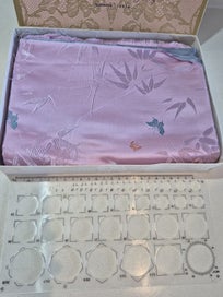 Listing 5 of 5 for Vintage Hong Kong Pink Silk Fabric Lo Kai Fook Silk Store Boxed