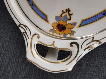 Listing 19 of 19 for 2 Lidded Tureens by J & G Meakin Bedford Art Deco Floral Design w gold trim