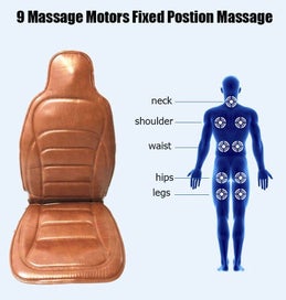 Listing 3 of 8 for Massaging Back Massager Chair Car Seat Massage (OVER STOCKED)