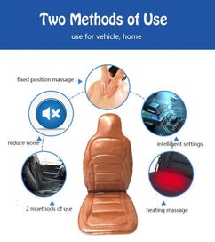 Listing 4 of 8 for Massaging Back Massager Chair Car Seat Massage (OVER STOCKED)