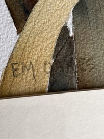 Listing 2 of 7 for Immaculate watercolour of Irises by well known watercolourist Betty Oakes -