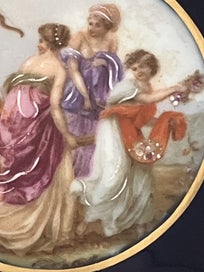 Listing 8 of 16 for Pair of small vintage Camille Tharaud, Limoges dishes - with plate hangers