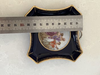 Listing 10 of 16 for Pair of small vintage Camille Tharaud, Limoges dishes - with plate hangers