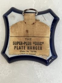 Listing 14 of 16 for Pair of small vintage Camille Tharaud, Limoges dishes - with plate hangers