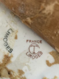 Listing 15 of 16 for Pair of small vintage Camille Tharaud, Limoges dishes - with plate hangers