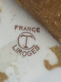 Listing 16 of 16 for Pair of small vintage Camille Tharaud, Limoges dishes - with plate hangers