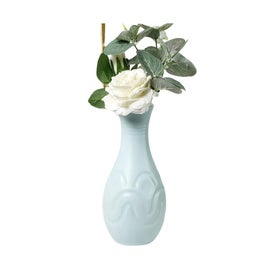 Listing 1 of 5 for ANYDECO Flower Vase Light Green Small Wave Lines Pattern Nordic Pot Home Decor