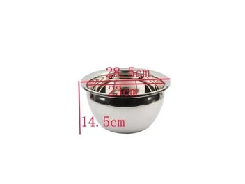 Listing 1 of 4 for Oil Drum Colander Fried Basin Mesh Bowl Stainless Steel Oil Seasoning Passoire