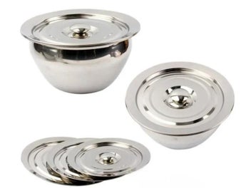 Listing 3 of 4 for Oil Drum Colander Fried Basin Mesh Bowl Stainless Steel Oil Seasoning Passoire