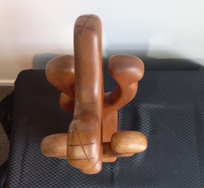 Listing 5 of 6 for Mid Century Wooden Sculpture : Triplex