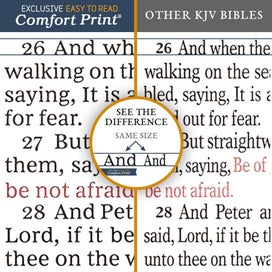 Listing 7 of 7 for KJV, Gift and Award Bible, Leather-Look, Green, Red Letter Edition