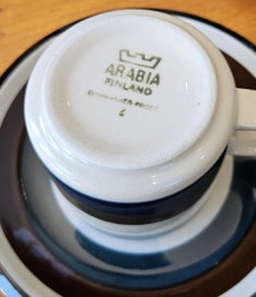 Listing 3 of 4 for Arabia Ware Coffee Cups and Saucers
