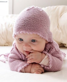 Listing 5 of 8 for Baby Matinee Tights & Bonnet, Size 18-24 mths 100% Merino, Hand Knitted To Order