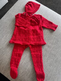 Listing 8 of 8 for Baby Matinee Tights & Bonnet, Size 18-24 mths 100% Merino, Hand Knitted To Order