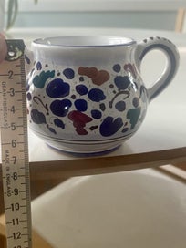 Listing 6 of 7 for Hand painted Italian pottery sugar pot