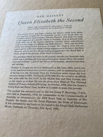 Listing 2 of 2 for Queen Elizabeth Painting