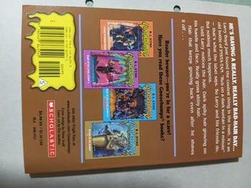 Listing 2 of 6 for GOOSEBUMPS R L STINE my hairiest adventure