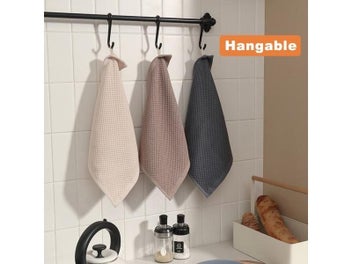 Listing 5 of 9 for 5pieces/lot Handkerchief Towels High Quality Cotton Small Towel Solid Color