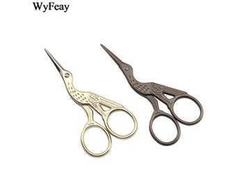 Listing 3 of 9 for 3.5" 4.5" Crane Cross Stitch Retro Classic Vintage Antique Embroidery Sewing