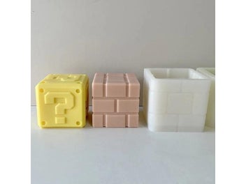 Listing 3 of 9 for Large Square Question Mark Logo Candle Mold Creative Geometric Rubik's Cube