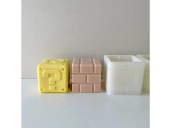 Listing 4 of 9 for Large Square Question Mark Logo Candle Mold Creative Geometric Rubik's Cube