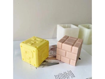 Listing 5 of 9 for Large Square Question Mark Logo Candle Mold Creative Geometric Rubik's Cube