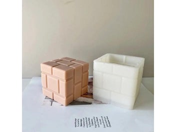 Listing 6 of 9 for Large Square Question Mark Logo Candle Mold Creative Geometric Rubik's Cube