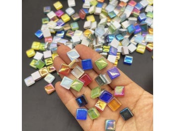 Listing 5 of 8 for 100pcs Crystal Glass Mosaic Tiles 1 Cm Square Craft Tiny Mosaic Tiles Bulk For